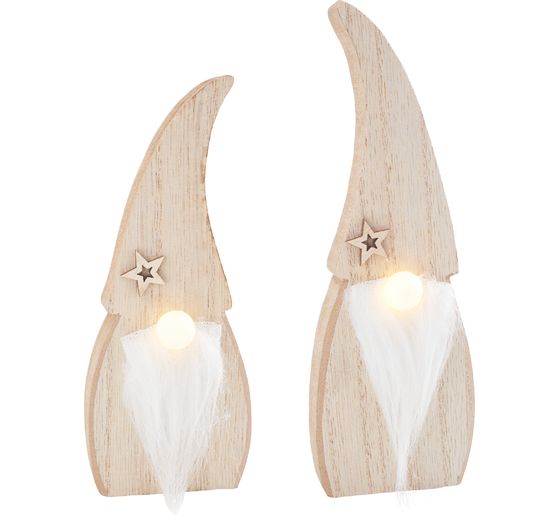 Lutin en bois à nez LED VBS