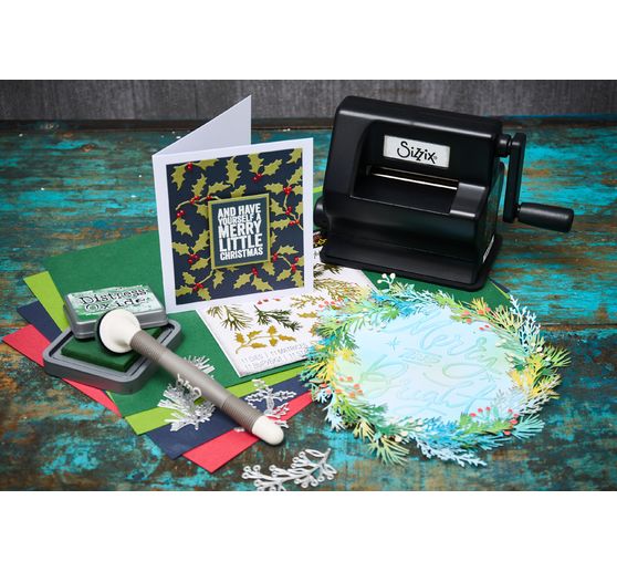 Gabarit d’estampe Sizzix Thinlits « Holiday Greens by Tim Holtz »