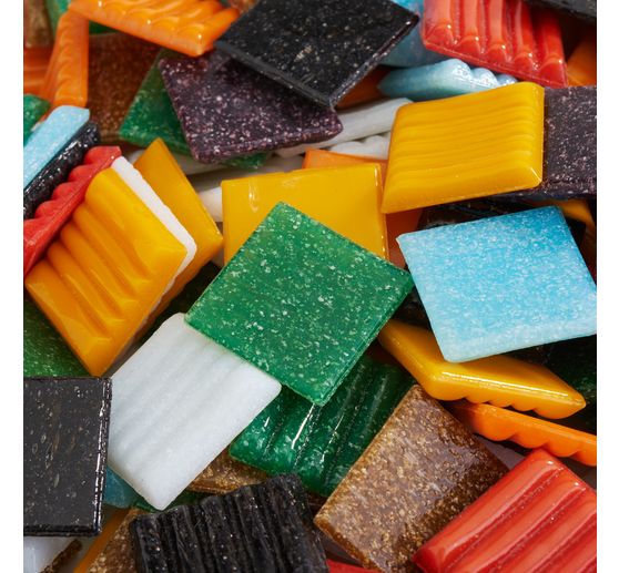 Tesselles de mosaïque en verre « Multicolore »