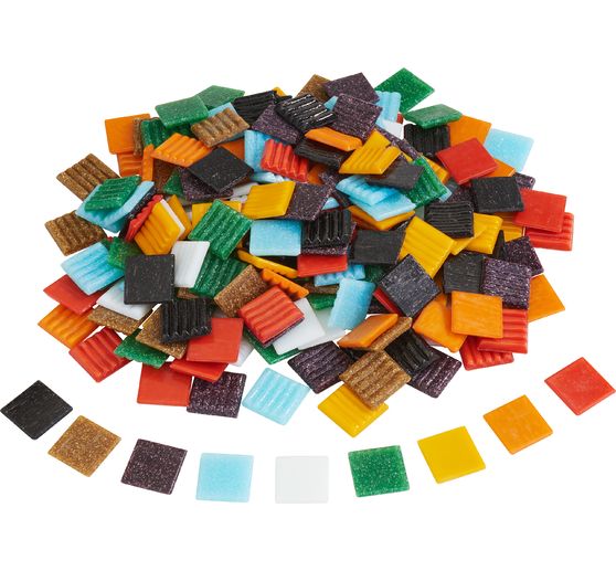 Tesselles de mosaïque en verre « Multicolore »