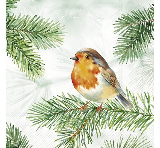 Napkin "Charming Robin"