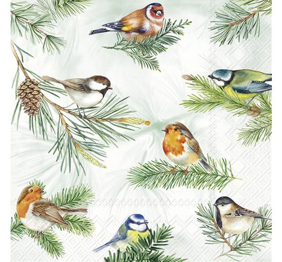 Serviette « Birds on Branch »