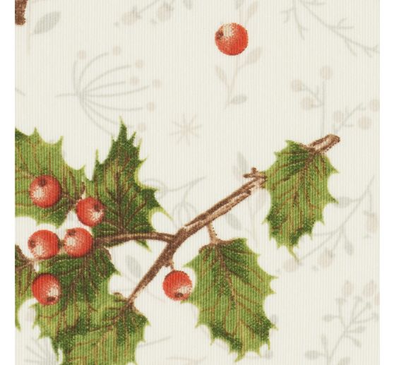 Tissu imprimé aspect lin au mètre « Woodland »