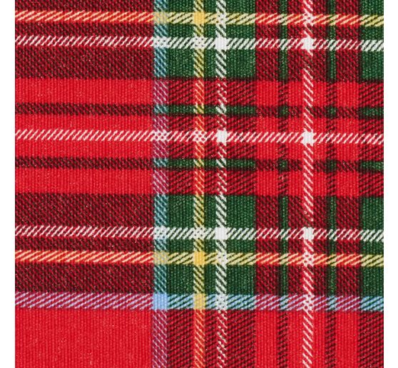 Decoration fabric linen optics "Tartan"