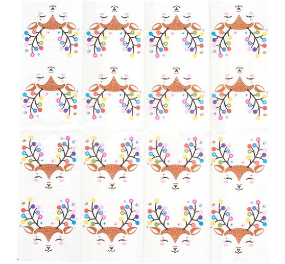 Mouchoirs en papier « Colourful Deer »