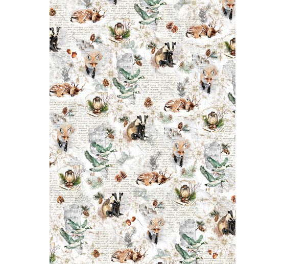 Assortiment de soies de paille à motifs « Forest Tales », set de 8 pièces