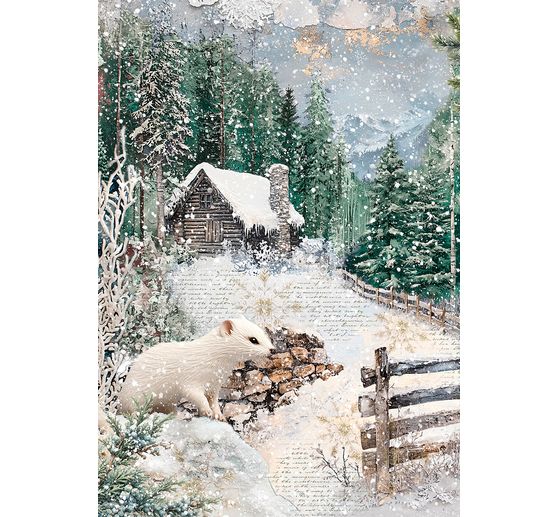 Assortiment de soies de paille à motifs « Forest Tales », set de 4 pièces