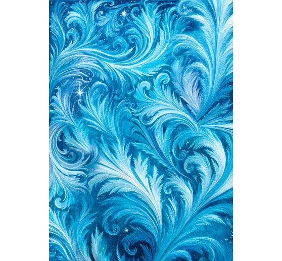 Assortiment de soies de paille à motifs « Frozen Land », set de 8 pièces