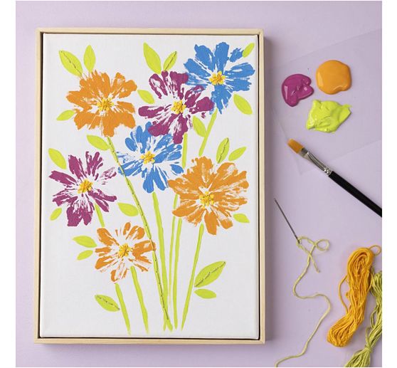 Toile avec cadre, 30 x 30 cm