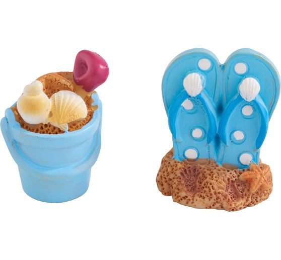 Seau et tongs miniatures