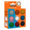 Poudre scintillante, set de couleurs, 9 bâtons