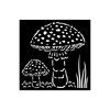 Pochoir « Whispering Woods - Mushrooms »