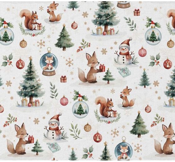 Tissu coton au mètre « Snowys Winter magic »