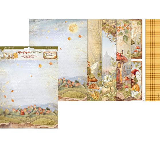 Assortiment de soies de paille à motifs « Whispering Woods »