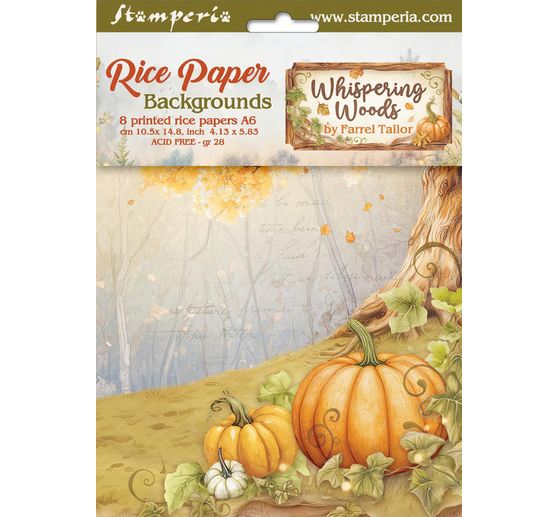 Soie de paille à motifs backgrounds « Whispering Woods »