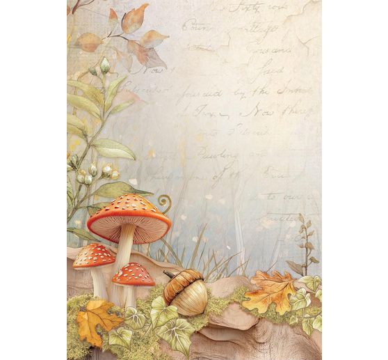 Soie de paille à motifs backgrounds « Whispering Woods »