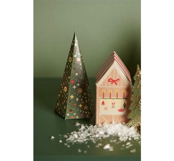 Kit créatif de calendrier de l'Avent « Marché de Noël »
