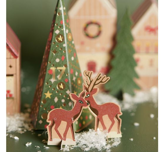 Kit créatif de calendrier de l'Avent « Marché de Noël »