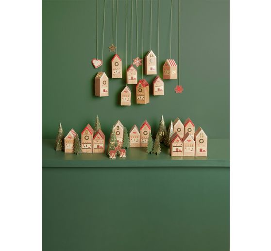Kit créatif de calendrier de l'Avent « Marché de Noël »