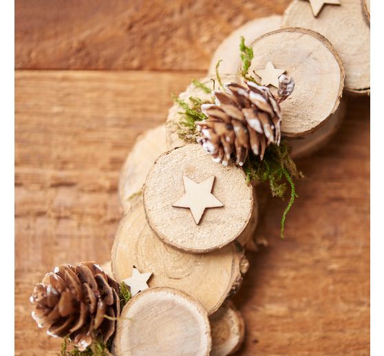 Assortiment de rondelles d'écorce VBS « Rond »