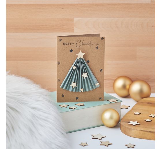 Cartes doubles et enveloppes VBS « Papier kraft », A6, 50 pc.