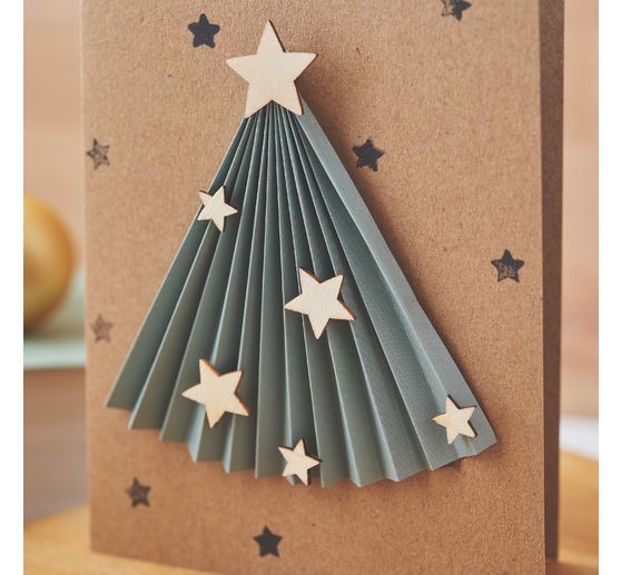 Cartes doubles et enveloppes VBS « Papier kraft », A6, 50 pc.