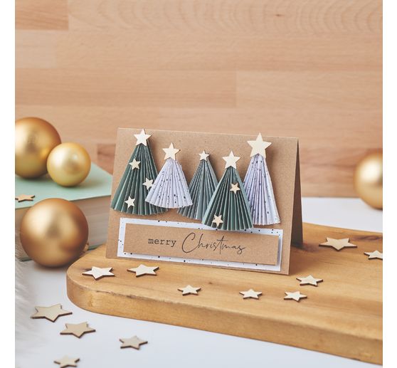 Cartes doubles et enveloppes VBS « Papier kraft », A6, 50 pc.