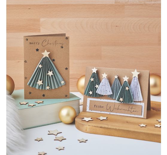 Cartes doubles et enveloppes VBS « Papier kraft », A6, 50 pc.