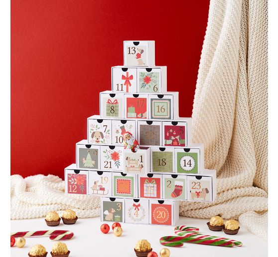 Sticker advent numbers "Woofy Christmas"