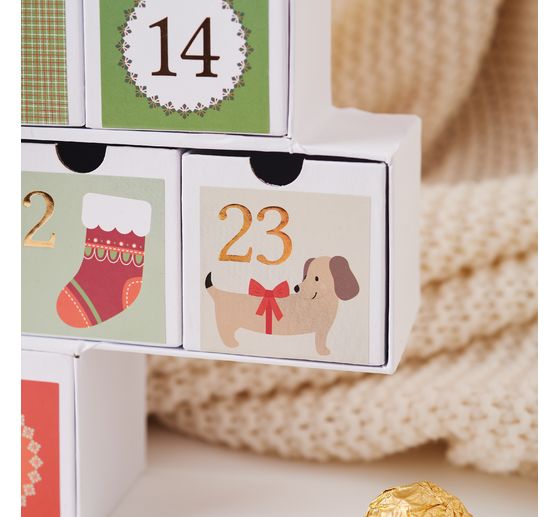 Sticker advent numbers "Woofy Christmas"