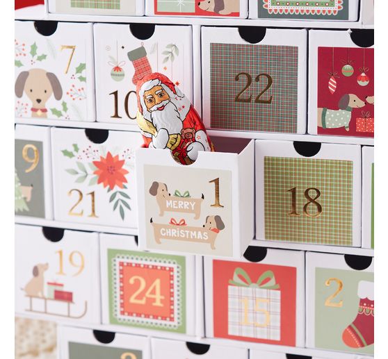 Sticker advent numbers "Woofy Christmas"