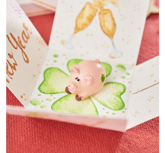 Mini-figurines VBS « Cochons porte-bonheur »