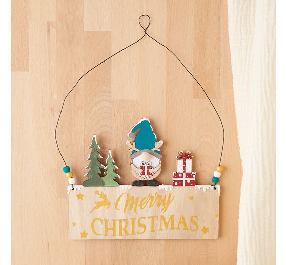 Pancarte en bois VBS « Lutin »
