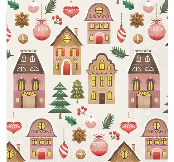 Serviette « Christmas at home »