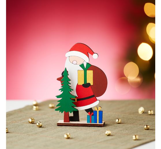 Décoration à emboîter en bois VBS « Père Noël »