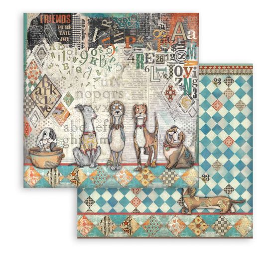 Bloc de papier scrapbooking « Furry Friends »