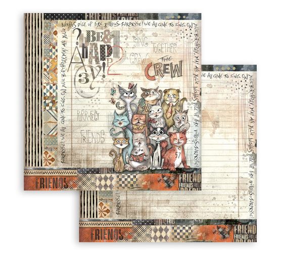 Bloc de papier scrapbooking « Furry Friends »