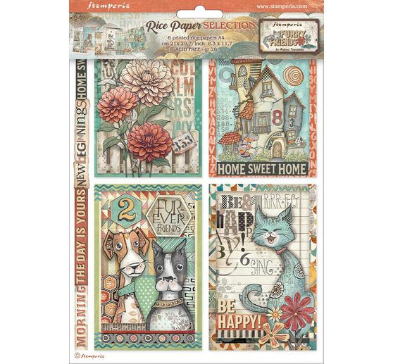 Assortiment de soies de paille à motifs « Furry Friends »