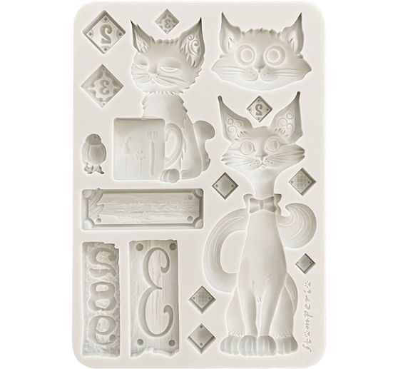 Moule en silicone A5 « Furry Friends - Cats »