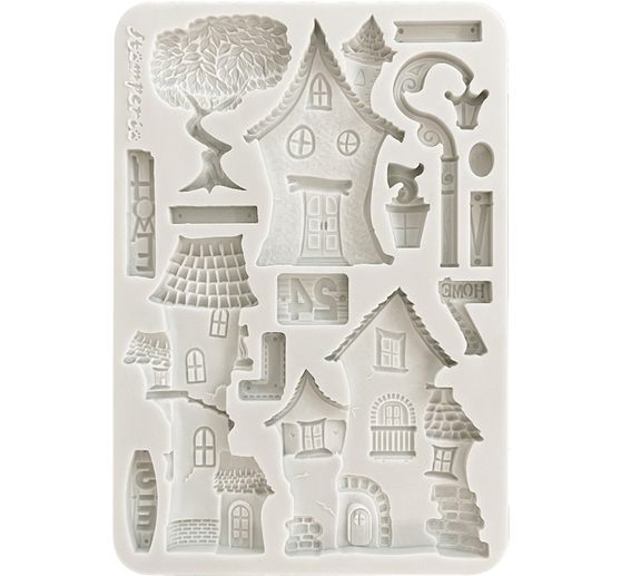 Moule en silicone A5 « Furry Friends - Houses »