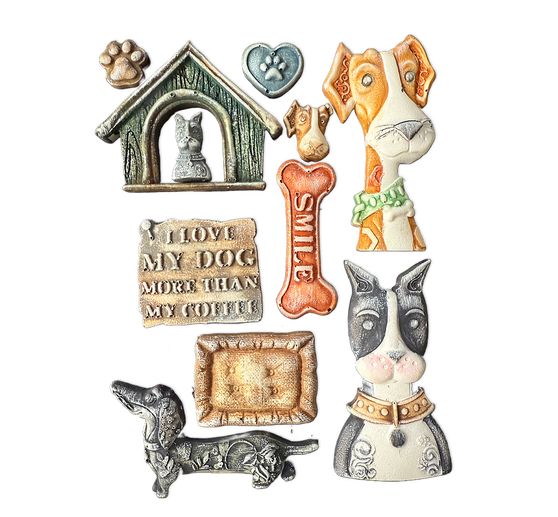 Moule en silicone A5 « Furry Friends - Dogs »