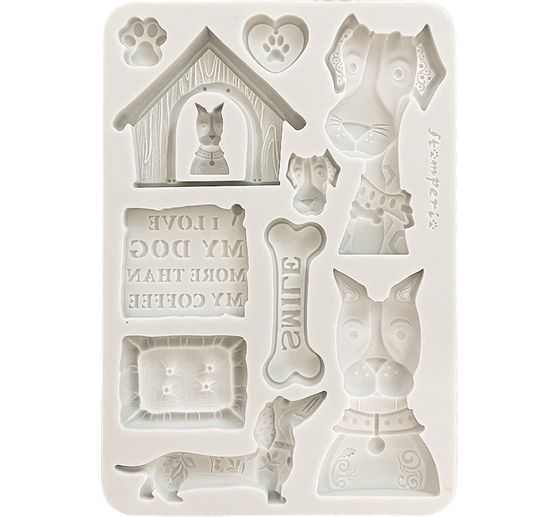 Moule en silicone A5 « Furry Friends - Dogs »