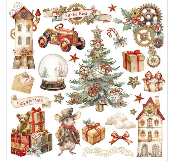 Assortiment de Rub On « Gear up for Christmas »
