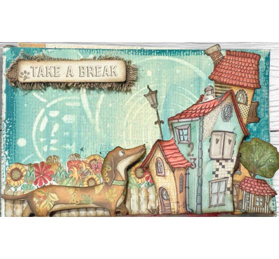 Feuille de décalcomanies Rub On « Furry Friends »