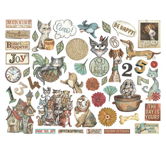 Motifs estampés « Furry Friends »