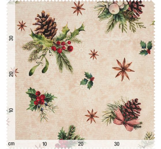 Tissu coton au mètre « Xmas », enduction acrylique