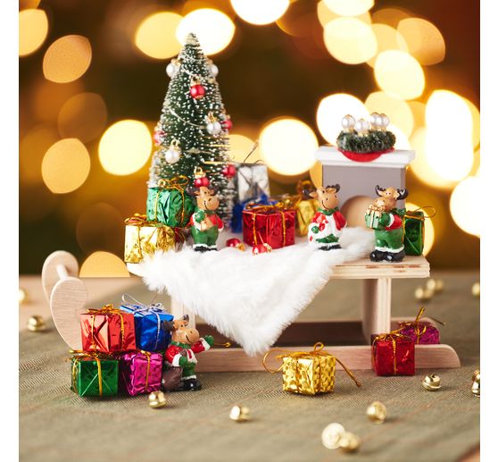 Luge en bois déco VBS