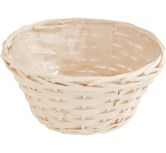 Wicker basket, cream