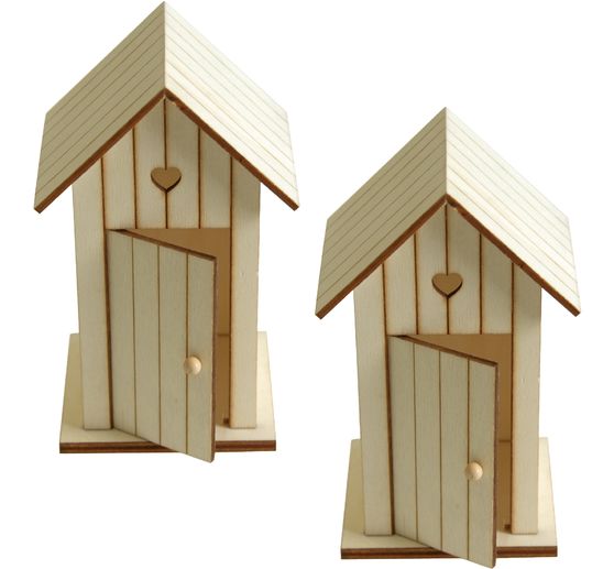 Decorative wooden beach hut, 2 pieces