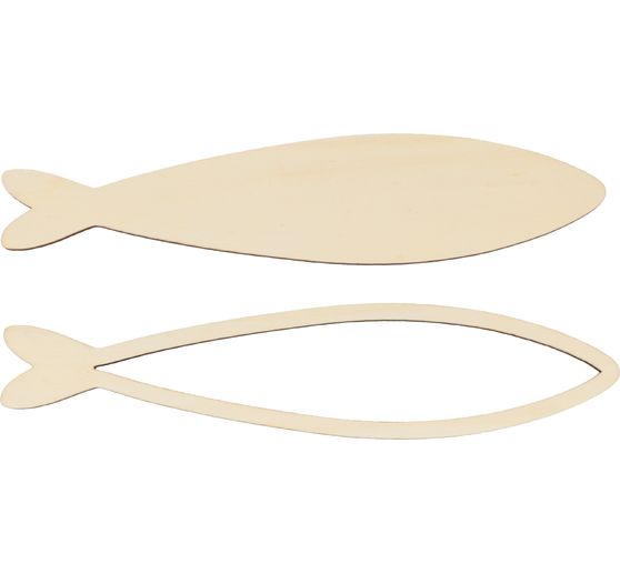 Wooden fish with frame